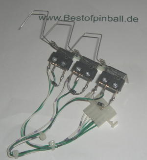 3 Bank Microswitch Assembly /w Cables (Champion Pub)